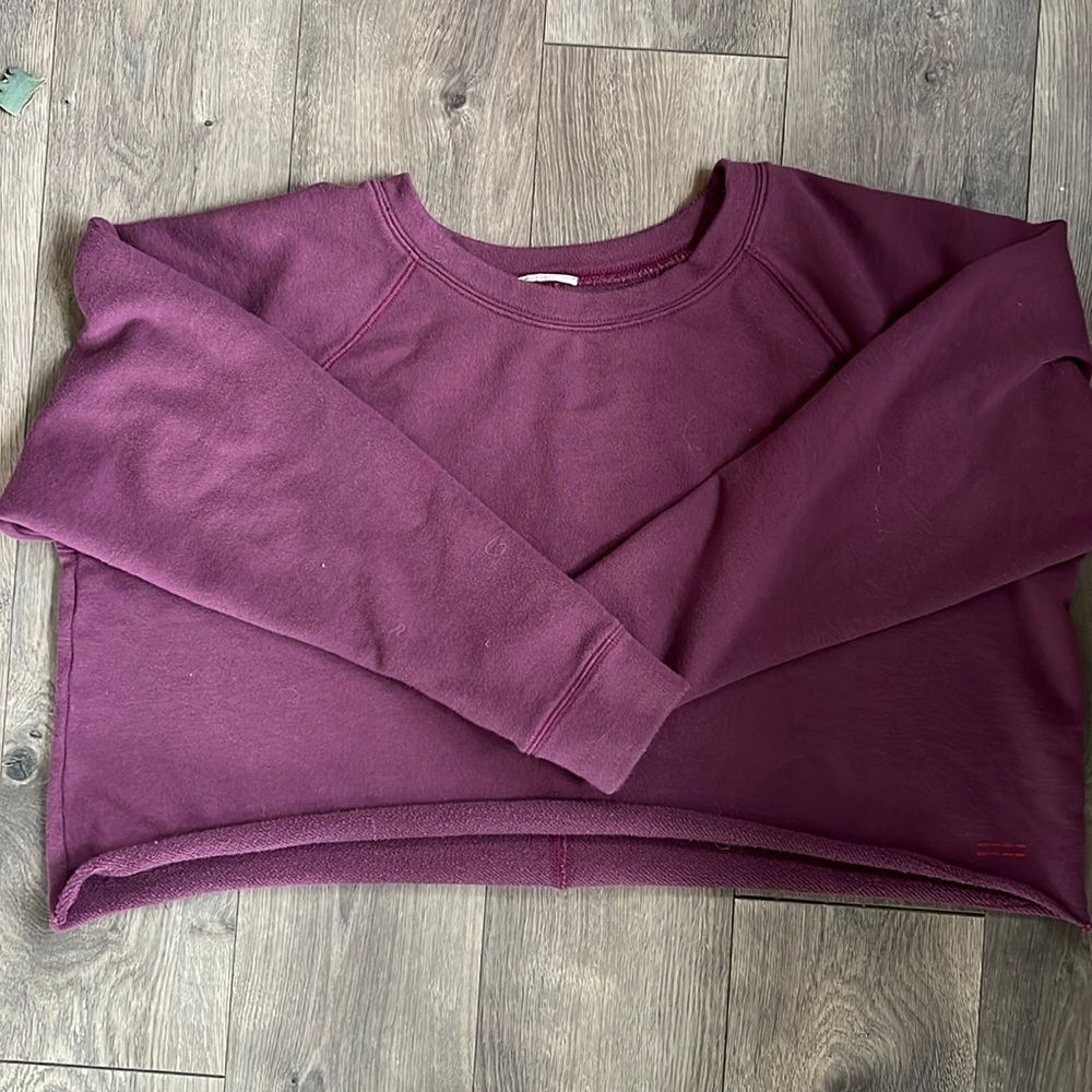 Grateful for Today crop sweatshirt